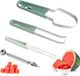 Bol 3-en-1 trancheuse pastèque cuillère à melon couteau à fruits doseur cuillère à biscuits - Set de 2