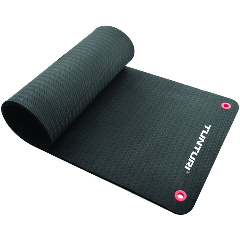 Tunturi Fitnessmat Pro 180 x 60 cm zwart