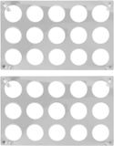 Merkloos Ingelijste tafelloper voor 6 genoemde plaatsen eettafel - donkergroen, fijn catoen 32 x 150 cm.