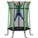 Trampoline Ø 163,5 cm avec filet de sécurité, rembourré, en acier, charge maximale 50 kg