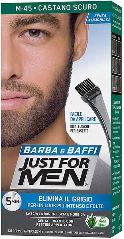 JUST FOR MEN Baard & Snor Kleurmiddel M45 Donkerbruin