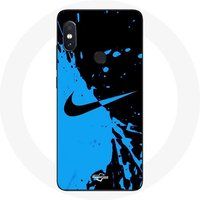 Nike Etui voor Xiaomi Redmi Note 5 Pro Nike Logo blauw en zwart Maniacase