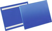 Durable Zelfklevende etiketten- en markeringshoezen, PP, onuitwisbaar, blauw, 50 st.