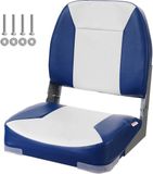 VEVOR Bootstoel, 18,9" Bootstoel met Lage Rug, Opvouwbare Bootstoel met Verdikte Sponsvulling en Scharnier, Neerklapbare Bootkapiteinstoel voor Vissersboot, Toerboot, S