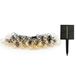 BESTY LIGHT Lichtsnoer op zonne-energie, 25 lampen, warmwit, dimbaar, 20 m