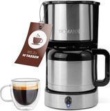 Bomann 660661 koffiezetapparaat Handmatig Filterkoffiezetapparaat 1,2 l Zwart;Roestvrijstaal