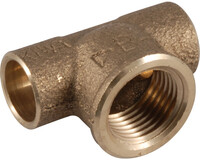 Conex soldeer T-stuk brons 15x1/2"x15mm