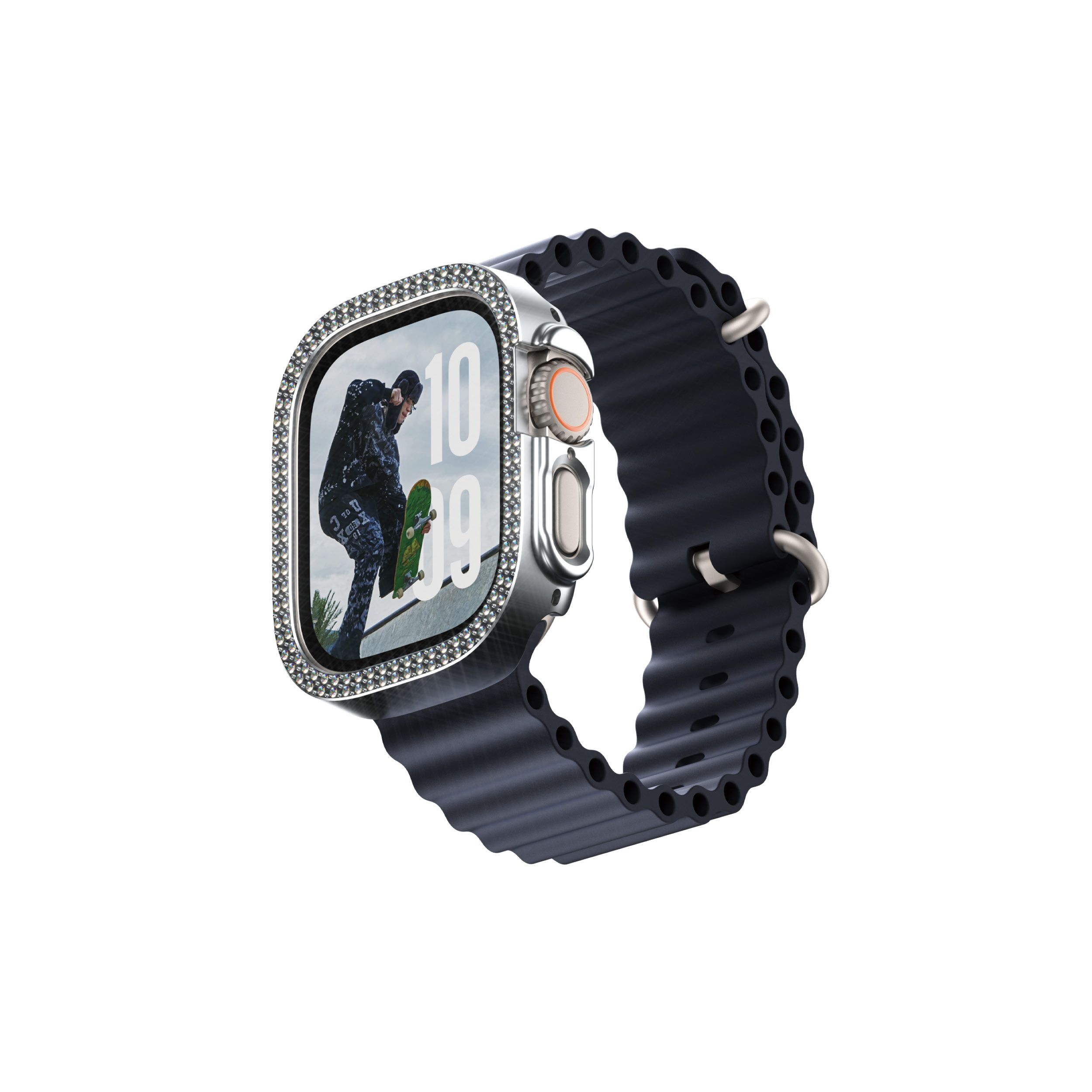 PanzerGlass SAFE. by Bling Bumper Silver Apple Watch Ultra 3 | Ultra 2 | Ultra | 49mm