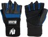 Gorilla Wear Dallas Wrist Wrap Handschoenen - Zwart/Blauw - 2XL