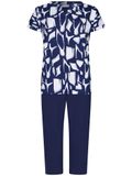 Pastunette - Pyjama - Midnight Mosaic - Bio Katoen - Blauw - Maat 44