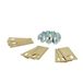 vhbw 9x Titanium Blades Compatible with Honda Miimo 310, 520, 3000, HRM 310, HRM 520, HRM 3000 Lawn Mower - (0.75mm)