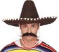 Guirca Sombrero mexicain pour hommes - noir - dia 50 cm