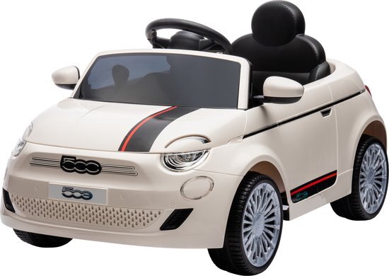 Eco Toys Eco Toys Wit Elektrische Fiat 500 Kinderauto 705