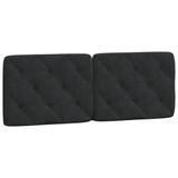 VidaXL Hoofdeind & Voeteind Zwart Polyester 140 cm