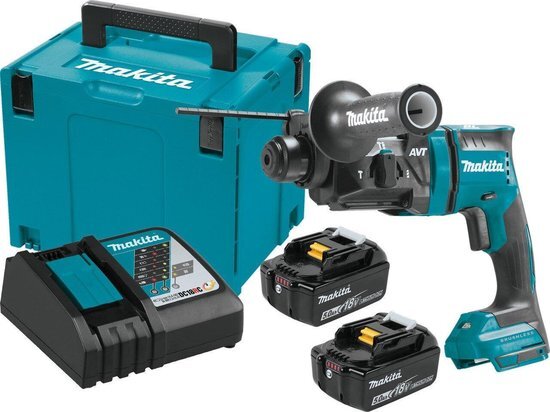 Makita DHR182RTJ 18V Li-Ion accu SDS-plus combihamer set (2x 5.0Ah accu) - 1,7J - koolborstelloos