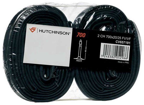 Hutchinson Presta Binnenband 2 Eenheden Zwart 700C / 37-50