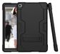 Samsung Tab A8 10,5 x200/x205 (2021) hoes met kickstand, duurzame harde hybride drielaagse beschermhoes (zwart+zwart