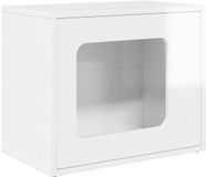 VidaXL Kattenhuis hoogglans wit 51 x 30 x 42,5 cm bewerkt hout