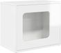 VidaXL Kattenhuis hoogglans wit 51 x 30 x 42,5 cm bewerkt hout
