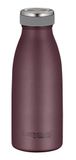 THERMOcafé by THERMOS TC BOTTLE burgundy mat 0,35 l, roestvrijstalen thermosfles, koolzuurbestendig, 12 uur warm 24 uur koud, lekvrij, voor school, onderweg en kantoor