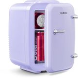 YASHE mini-koelkast - 4 L - koelen en verwarmen - paars