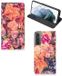 B2Ctelecom Samsung Galaxy S21 FE Smart Cover Bosje Bloemen