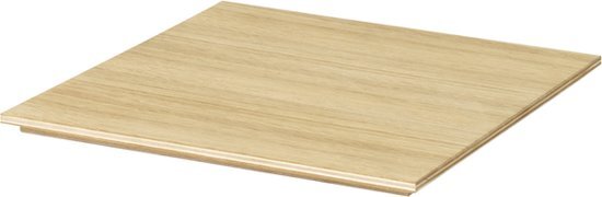 Ferm Living Tray Wood for plant box oak - eik vierkant