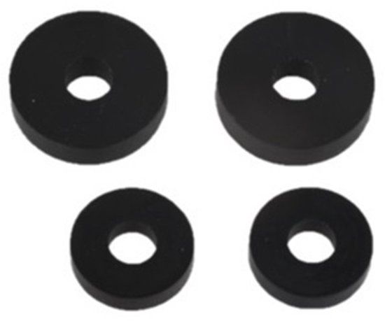KIRCHHOFF Klepschijfpakkingen, Rubber, 5 x 17 x 4/5 x 13 x 3 mm, voor GROHE-bovenstuk 3/8" 1/2" (2x2)
