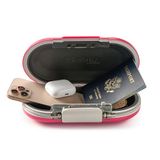 Master Lock 5900DPNK Roze draagbare kleine slotdoos, stel zelf de combinatie van sloten in, draagbare kluis, persoonlijke reiskluis voor telefoon, paspoort, geld