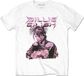 Billie Eilish Purple Illustration Heren T-shirt - L - Wit