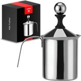 hgmd Melkopschuimer Handmatig - 400ml - RVS