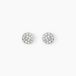 Boucles d'oreilles puces Teani or blanc diamant
