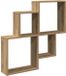 vidaXL Wandschap 80x15x78,5 cm bewerkt hout artisanaal eikenkleurig