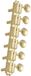 Grover 136G6 Vintage Deluze Guitar Machine Heads, 6-in-Line, Gold
