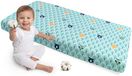 Medi Partners Hoeslaken voor een Babybedje 60x120 cm 100% Katoenen babybeddengoed kindermatras slaapzak (Bosmunt)