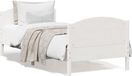 Maison Exclusive - Cadre de lit sans matelas, blanc, 90x200 cm, pin massif