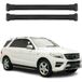 Omac Barres De Toit En Aluminium Pour Mercedes Classe M Gle W166 2012-2019 – Tüv / Din 75302:2019 – Charge Max 75 Kg – 2 Barres Noir