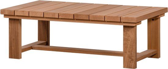 WOOOD Banco Salontafel Tuin - Hout/Metaal - Naturel - 42x122x68