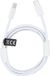 Câble USB-C vers USB-C 3.0, 30W PD, blanc, 2 mètres