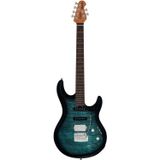 Sterling by Music Man Luke HSS Yucatan Blue elektrische gitaar