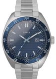 Timex Herrenuhr TW2Y88900 Klassisch Analog Quarz Mineralglas Edelstahlarmband