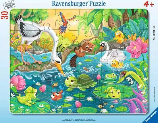Ravensburger L'été à l'étang, 30 stuk(s), Stripfiguren, 4 jaar