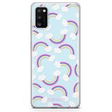ERT GROUP mobiel telefoonhoesje voor Samsung A41 origineel en officieel erkend Babaco patroon Rainbow 002
