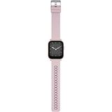 Breil SBT-1 dames smartwatch van roestvrij staal en siliconen in de kleur roze met reserveband 44 mm, EW0602