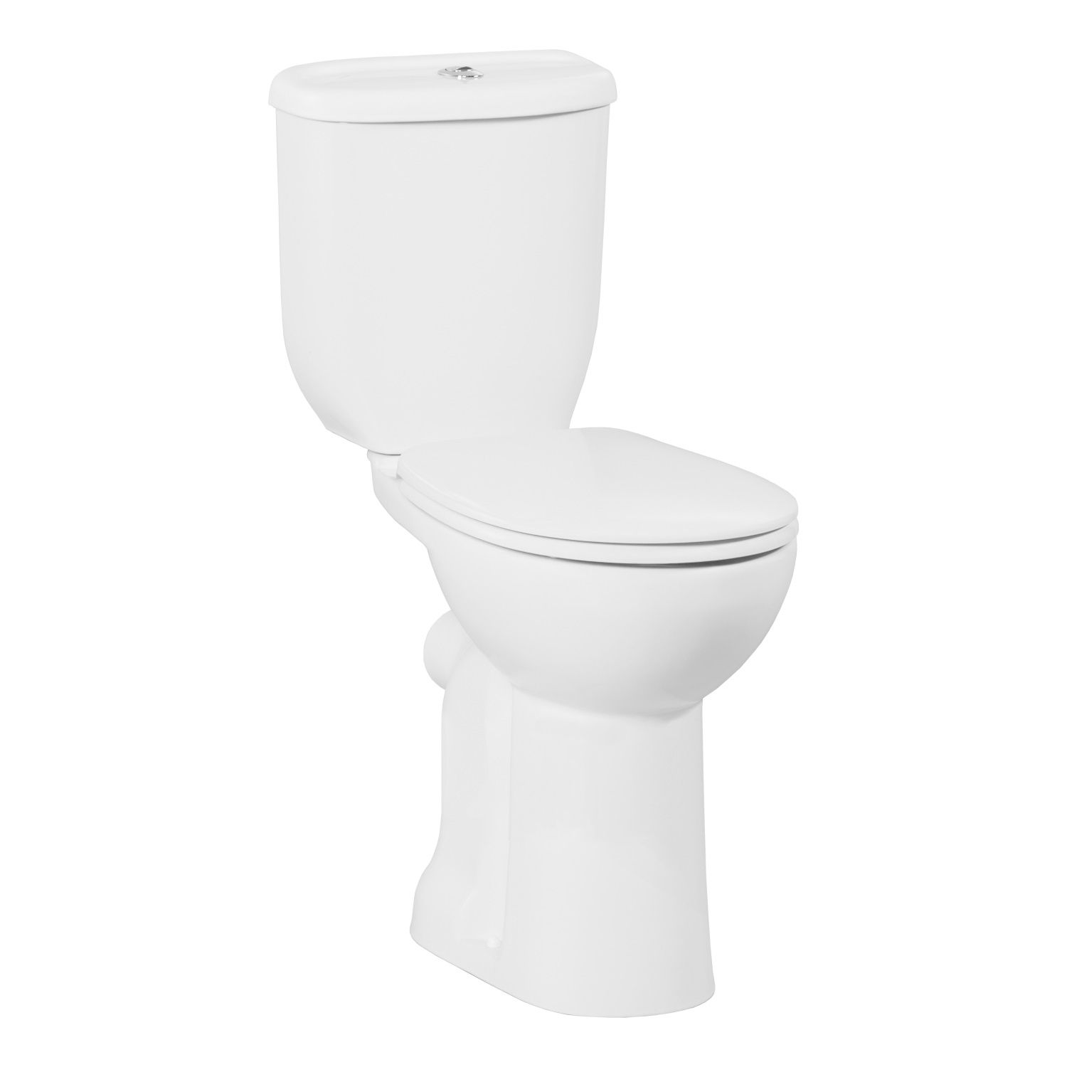 Boss & Wessing Duoblok toiletpot staand verhoogd +5.5 cm wit compleet (ao)