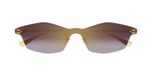 Cartier Ct0678s Lunettes de soleil unisexe or géométrique violet 99 mm