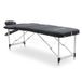 SPORTINATOR Premium massagebed met 3 zones, aangenaam ligcomfort door 4 cm bekleding, flexibele hoogteverstelling met knoppen, kan tot ca. 180 kg worden belast (zwart)