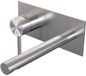 Brauer Brushed Edition Inbouw Wastafelmengkraan met Rechte Uitloop en Afdekplaat Model A2 RVS Geborsteld PVD