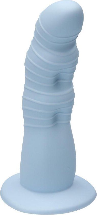 Ylva & Dite Rhea Siliconen Dildo met Zuignap - Pastel Blauw