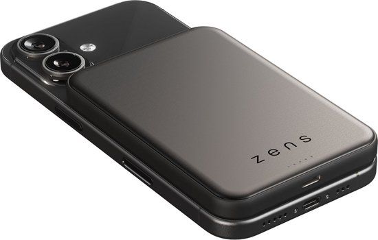 Zens 5.000 mAh Magnetische Draadloze Powerbank 25W Zwart
